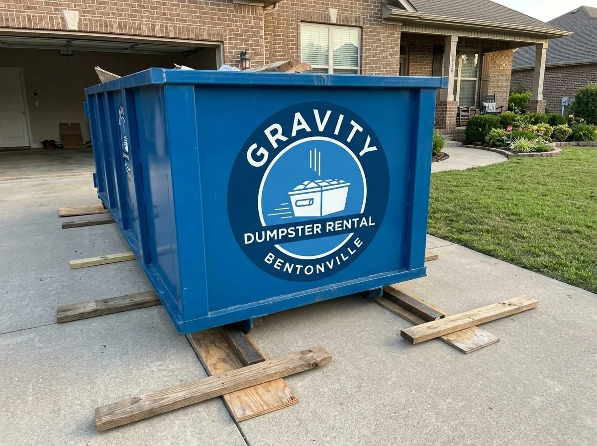 Roll-off dumpster delivered in Highfill, AR