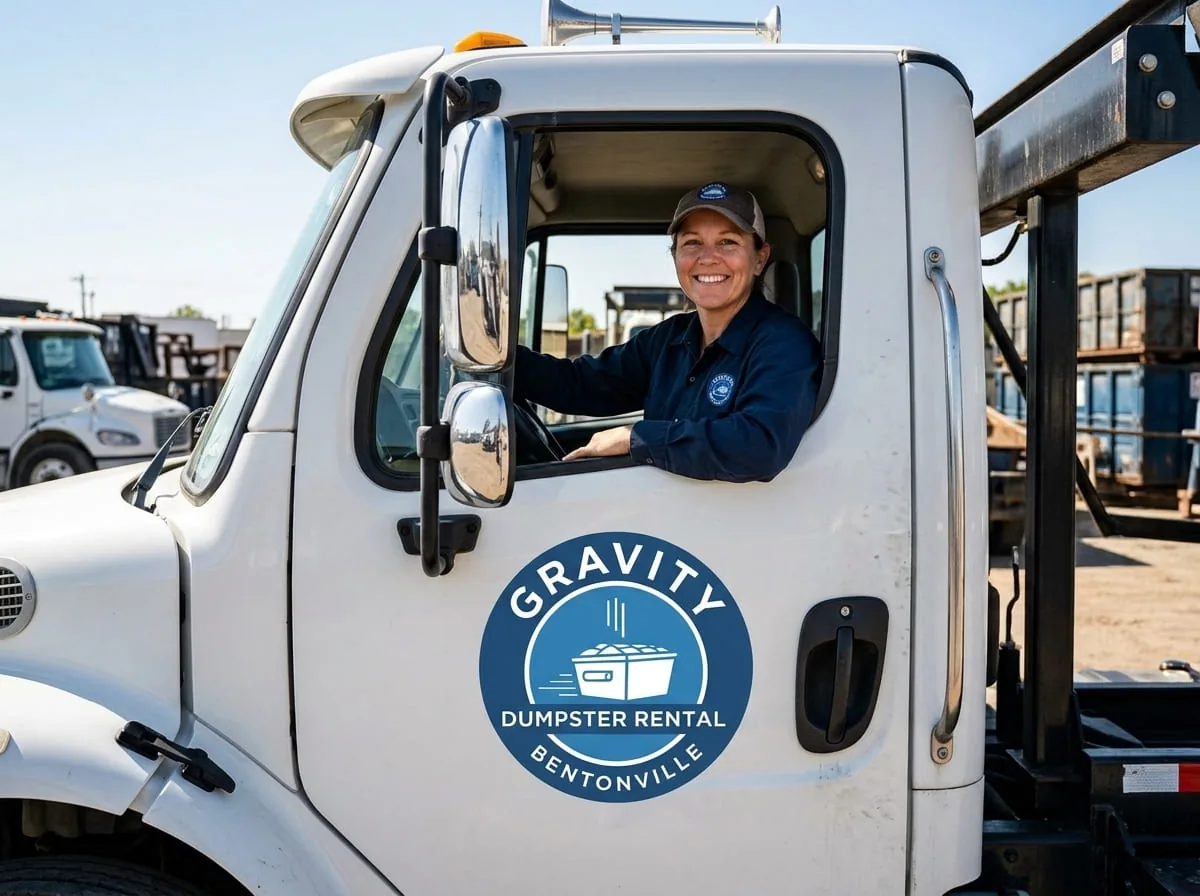 Gravity Dumpster Rental Bentonville service area across Northwest Arkansas